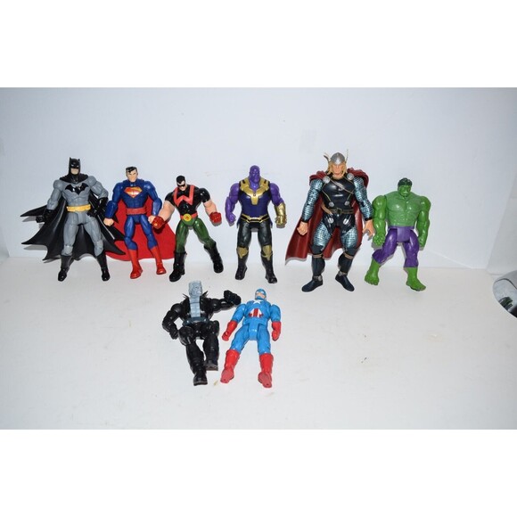 Action Figure Capt America Batman Foes Hulk Thor Thanos Tombstone etc. Lot - Picture 12 of 12
